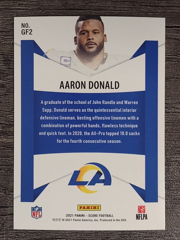 2021 Score Game Face #2 Aaron Donald