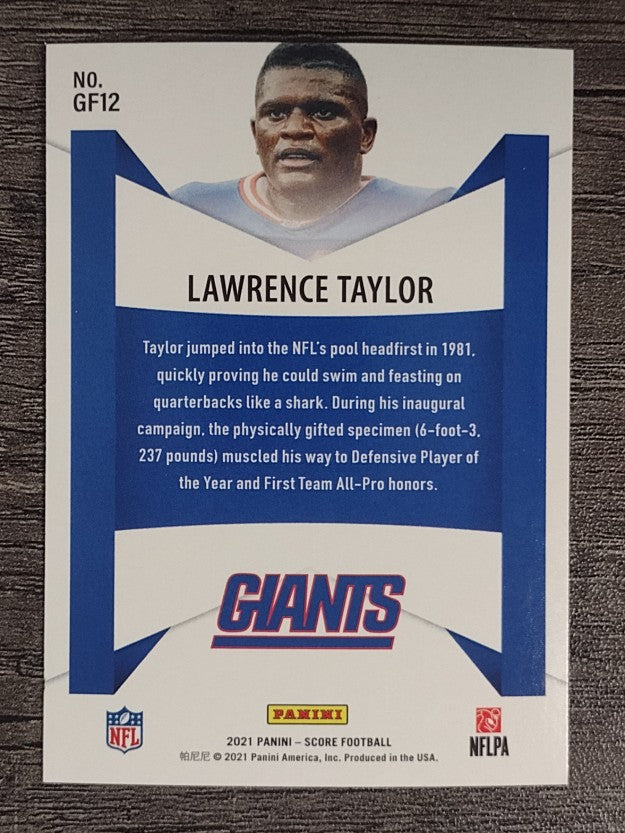 2021 Score Game Face #12 Lawrence Taylor