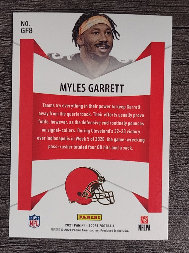 2021 Score Game Face #8 Myles Garrett