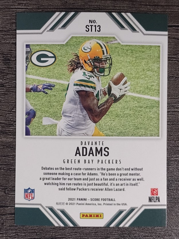 2021 Score Score Team #13 Davante Adams