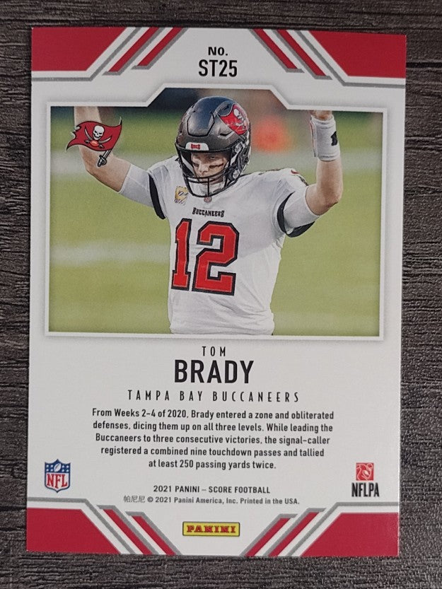 2021 Score Score Team #25 Tom Brady