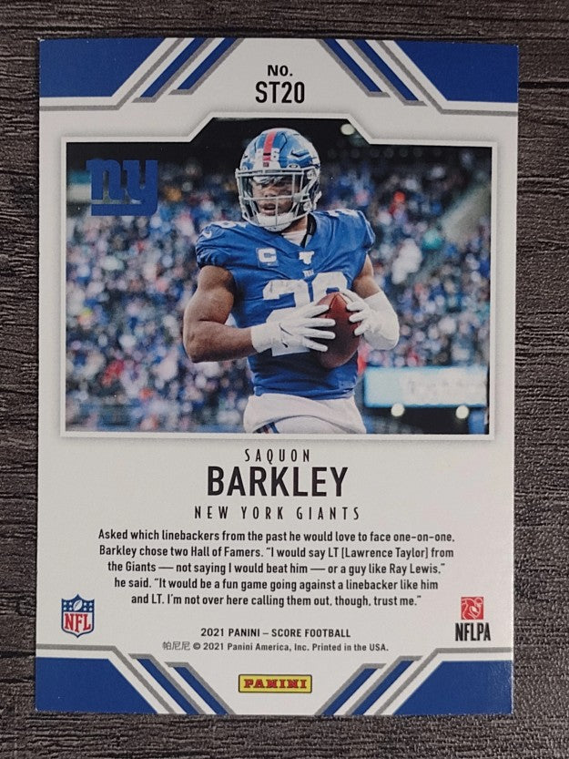 2021 Score Score Team #20 Saquon Barkley