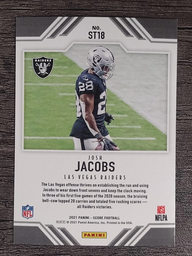 2021 Score Score Team #18 Josh Jacobs