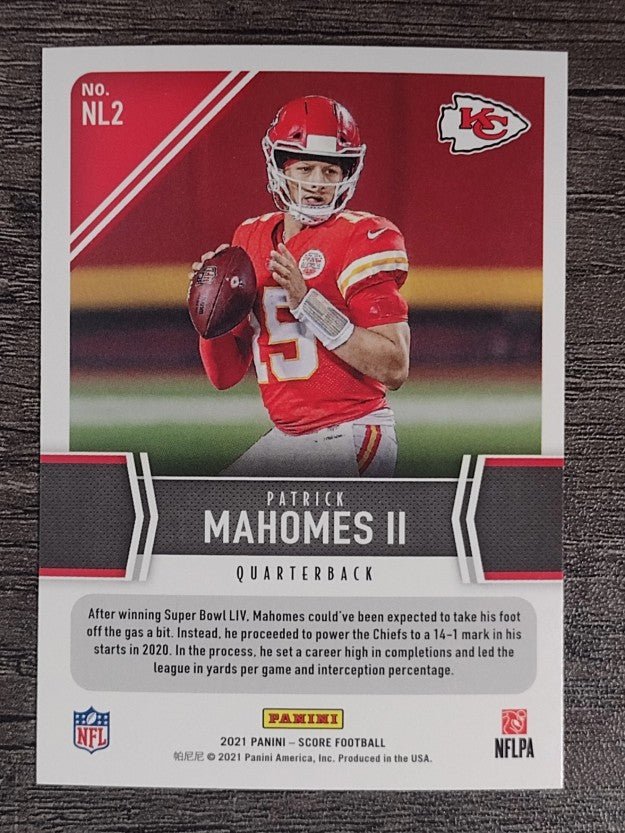 2021 Score Next Level Stats #2 Patrick Mahomes II