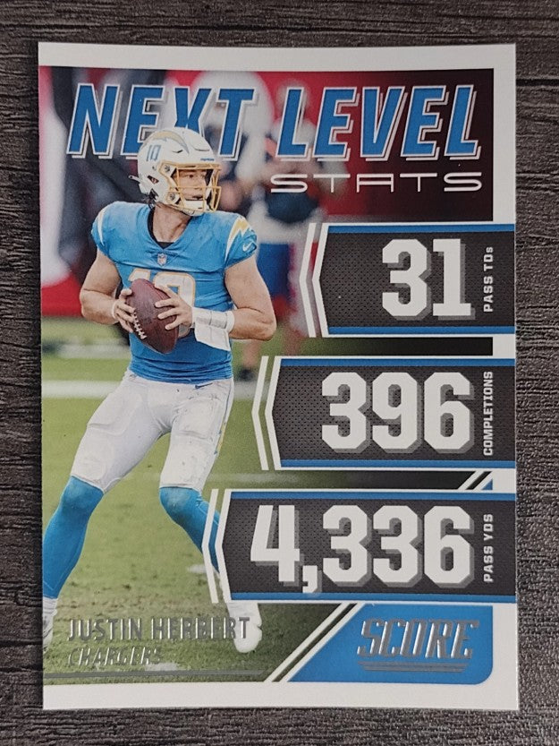 2021 Score Next Level Stats #10 Justin Herbert