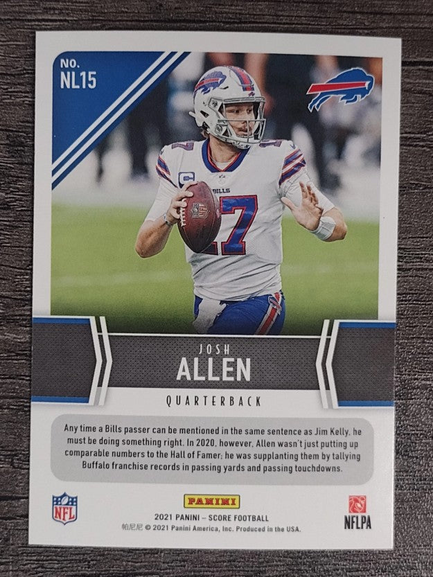 2021 Score Next Level Stats #15 Josh Allen