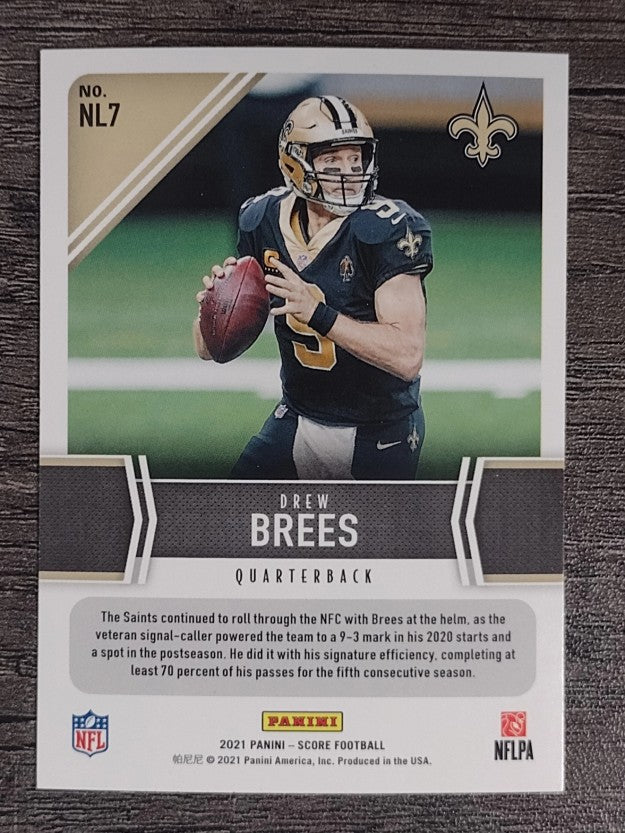2021 Score Next Level Stats #7 Drew Brees
