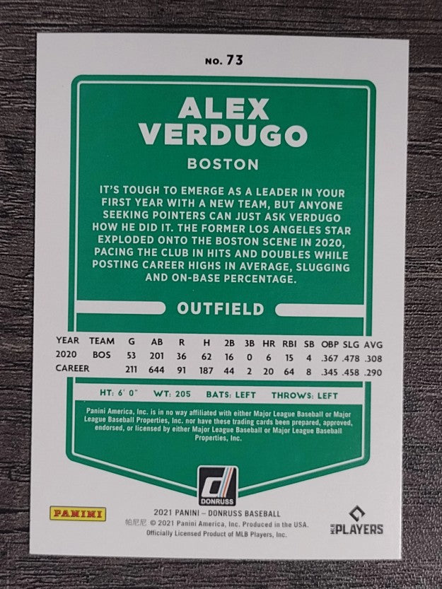 2021 Donruss #73 Alex Verdugo