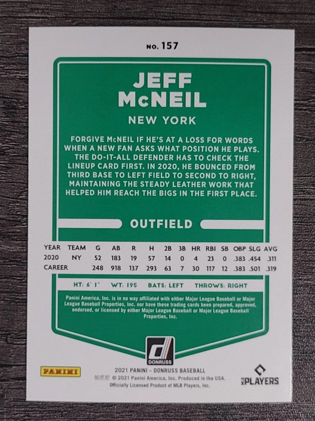 2021 Donruss #157 Jeff McNeil