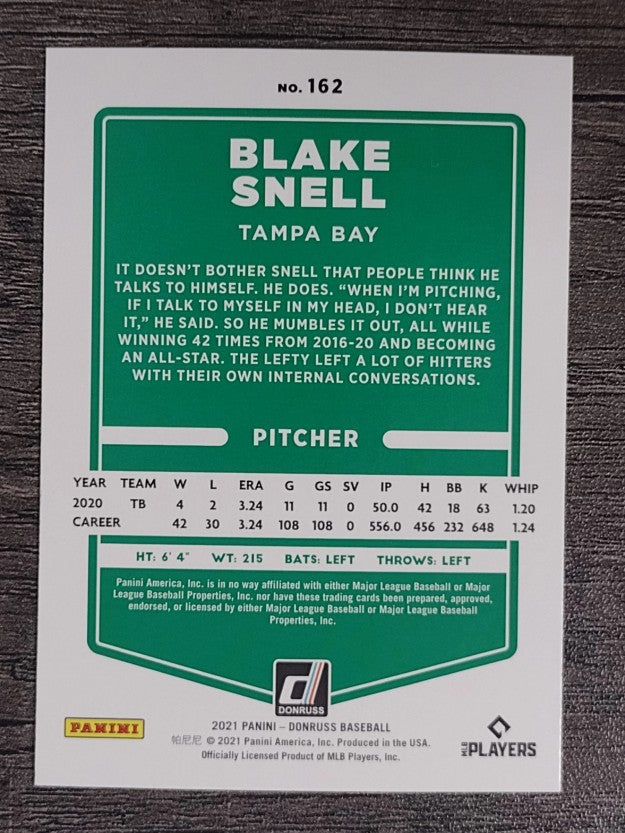 2021 Donruss #162 Blake Snell
