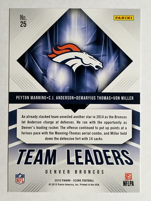 2015 Score Team Leaders C.J. Anderson/Demaryius Thomas/Peyton Manning/Von Miller