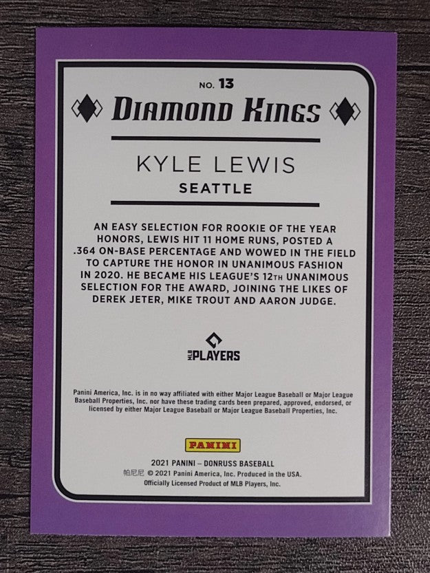 2021 Donruss #13 Kyle Lewis DK