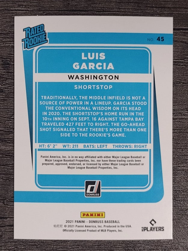 2021 Donruss #45 Luis V. Garcia RR RC