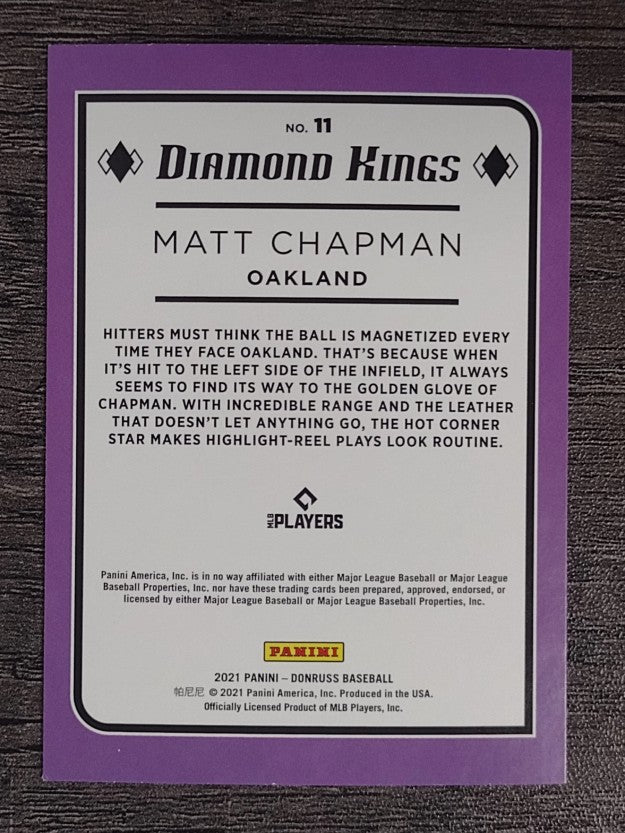 2021 Donruss #11 Matt Chapman DK
