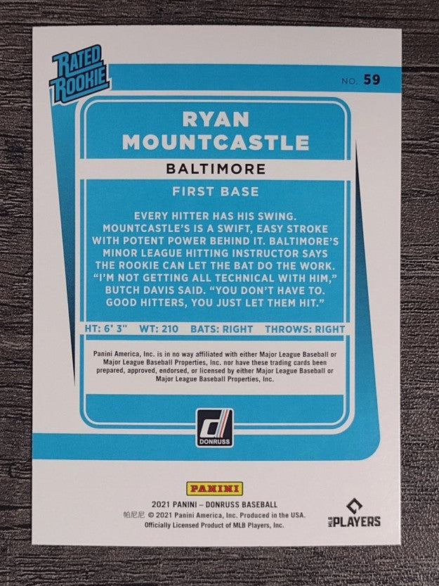 2021 Donruss #59 Ryan Mountcastle RR RC