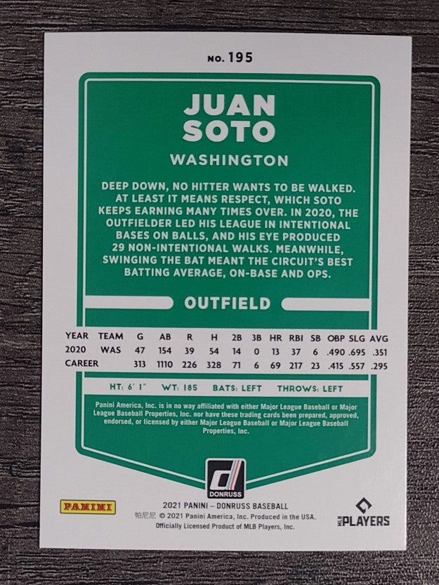 2021 Donruss #195 Juan Soto