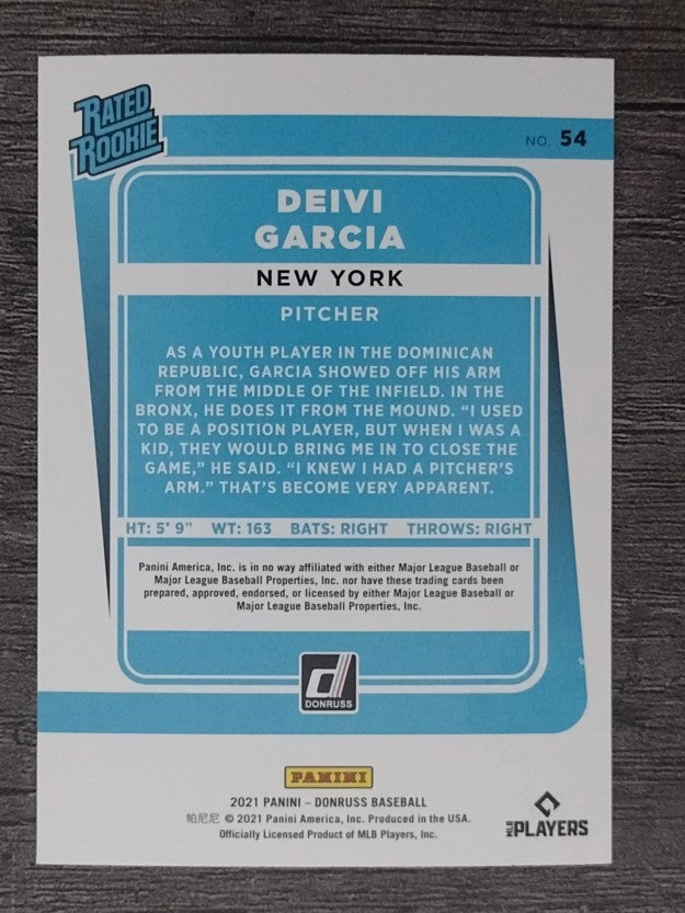 2021 Donruss #54 Deivi Garcia RR RC