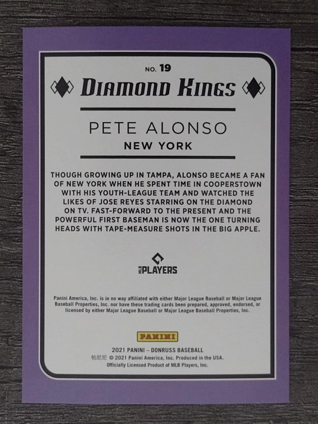 2021 Donruss #19 Pete Alonso DK