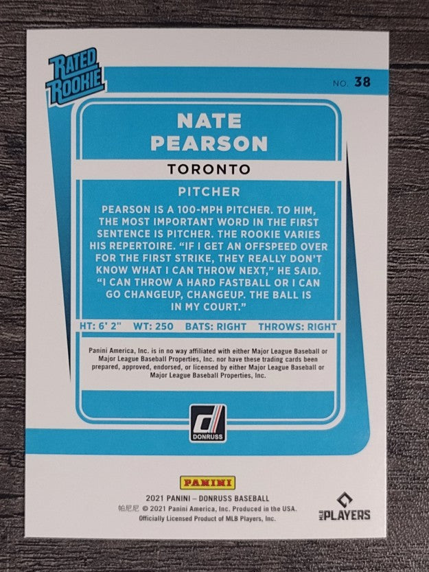 2021 Donruss #38 Nate Pearson RR RC