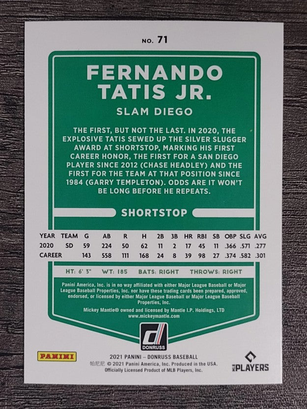 2021 Donruss Variations #71 Fernando Tatis Jr.