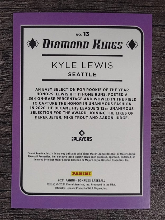 2021 Donruss #13 Kyle Lewis DK