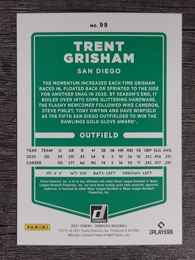 2021 Donruss #99 Trent Grisham