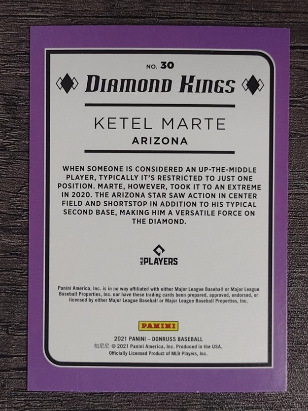 2021 Donruss #30 Ketel Marte DK