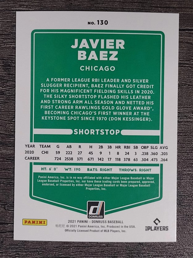 2021 Donruss #130 Javier Baez