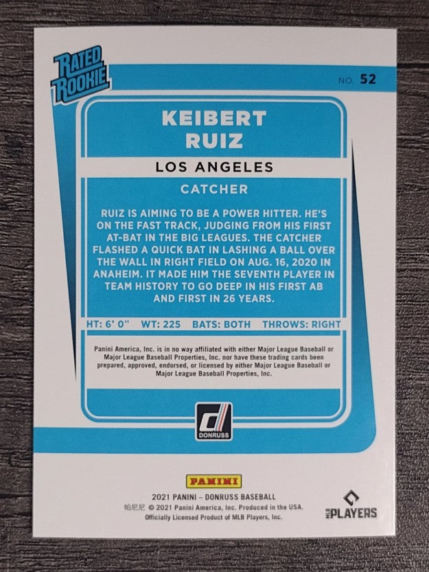 2021 Donruss #52 Keibert Ruiz RR RC