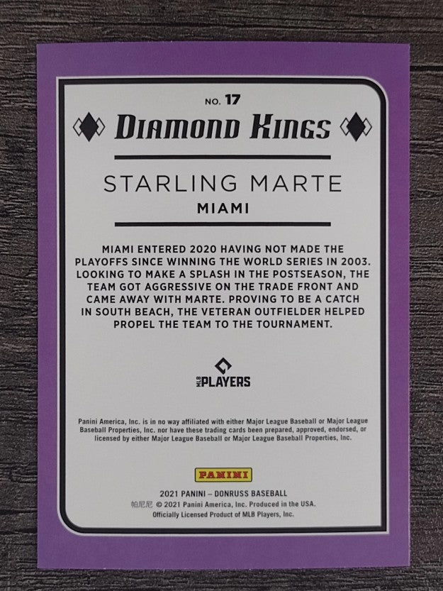 2021 Donruss #17 Starling Marte DK