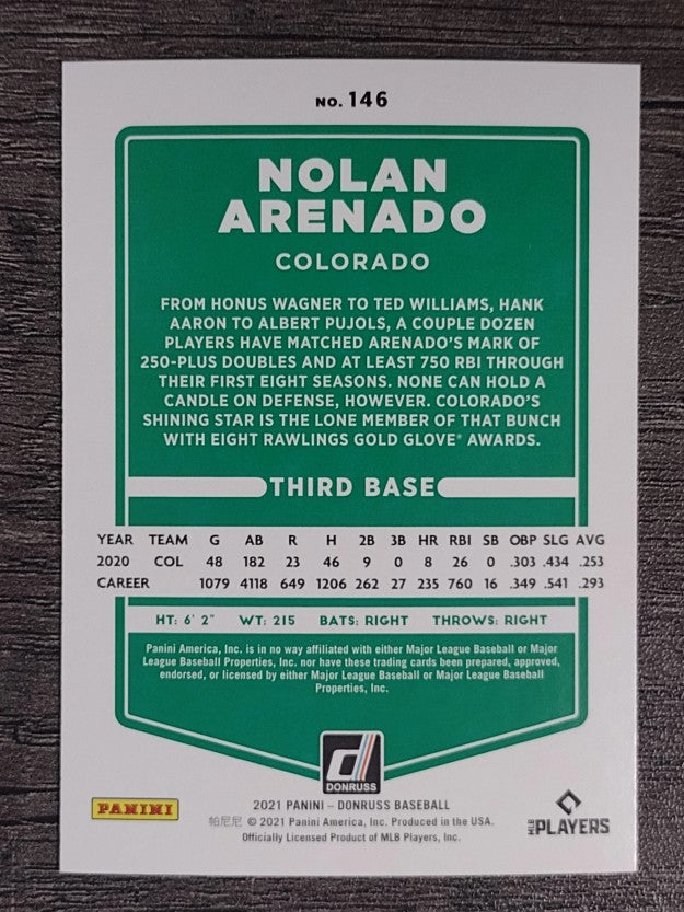 2021 Donruss #146 Nolan Arenado