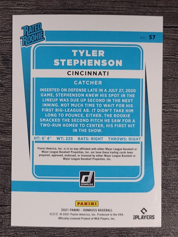2021 Donruss #57 Tyler Stephenson RR RC