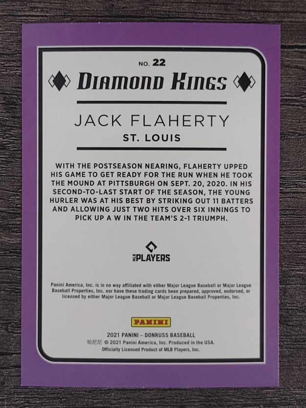 2021 Donruss #22 Jack Flaherty DK