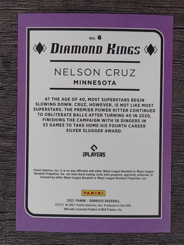 2021 Donruss #6 Nelson Cruz DK