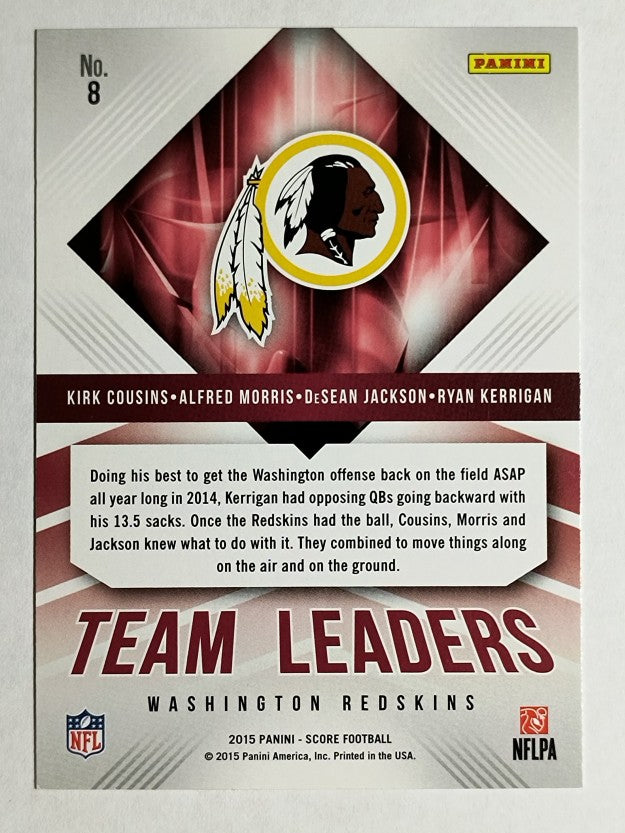 2015 Score Team Leaders Alfred Morris/DeSean Jackson/Kirk Cousins/Ryan Kerrigan