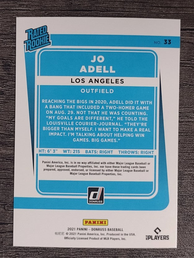 2021 Donruss #33 Jo Adell RR RC