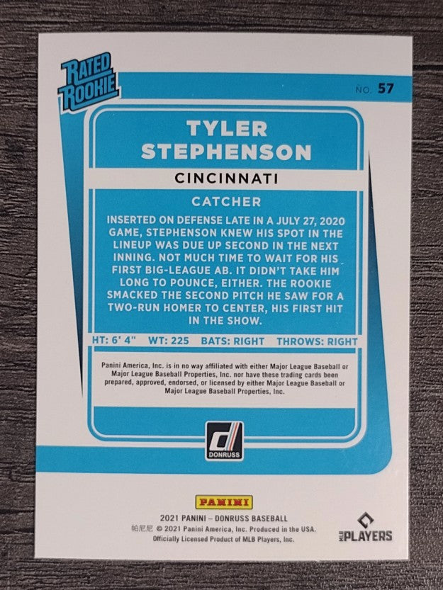 2021 Donruss #57 Tyler Stephenson RR RC