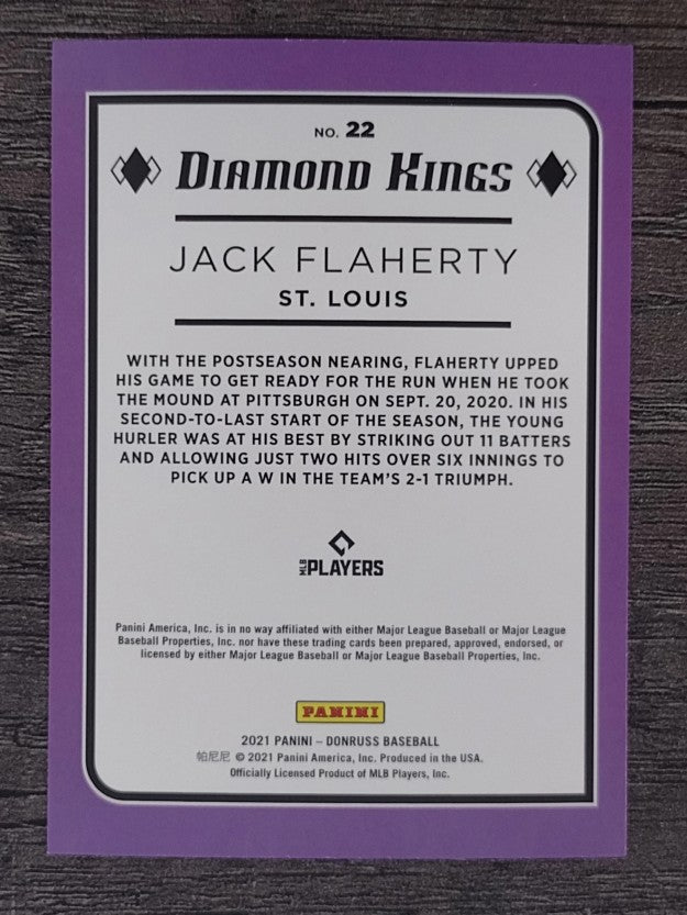 2021 Donruss #22 Jack Flaherty DK