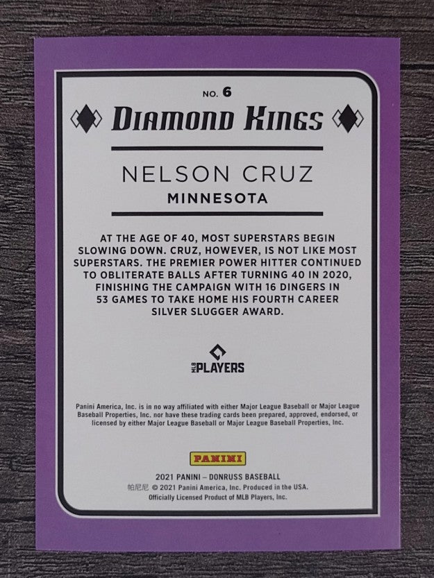 2021 Donruss #6 Nelson Cruz DK
