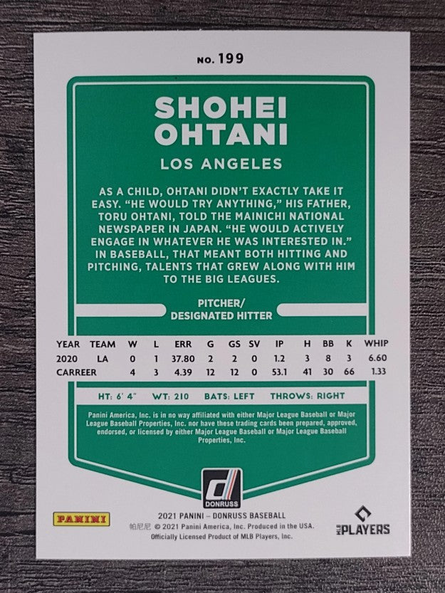 2021 Donruss #199 Shohei Ohtani