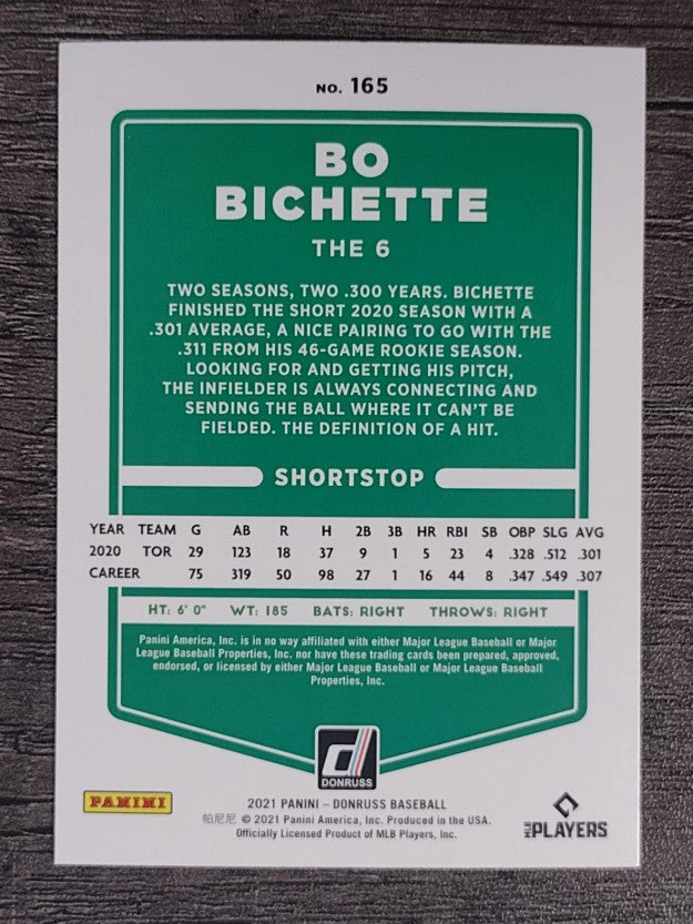 2021 Donruss Variations #165 Bo Bichette
