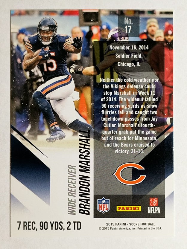2015 Score The Great Outdoors Desert Camo #17 Brandon Marshall