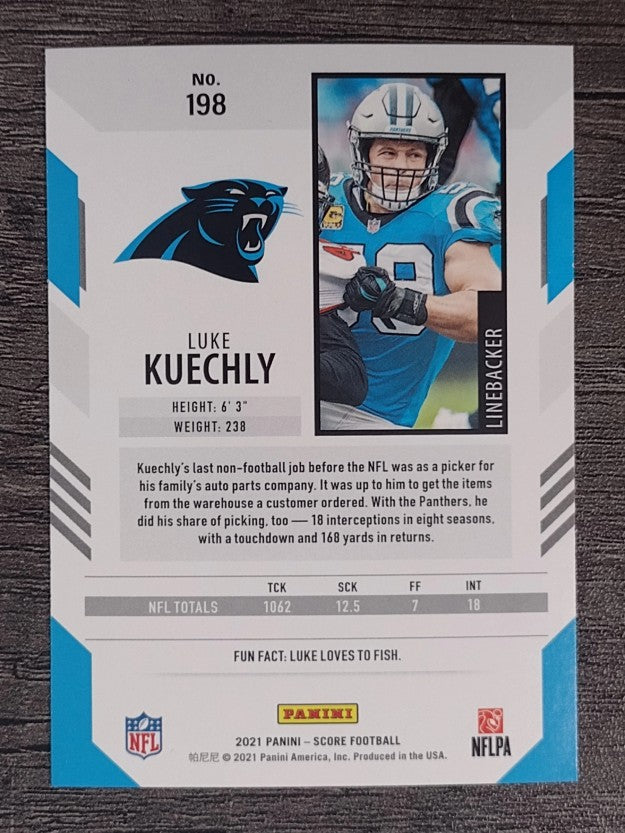 2021 Score Red #198 Luke Kuechly