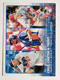 2015 Topps #285 Chris Carter/Mike Trout/Nelson Cruz LL