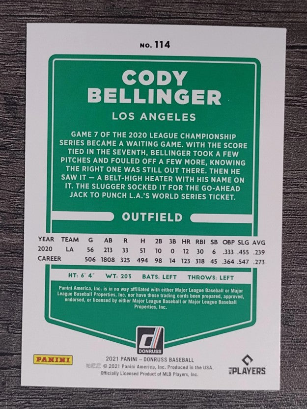 2021 Donruss #114 Cody Bellinger