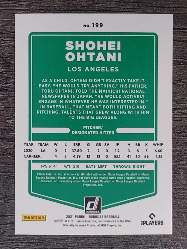 2021 Donruss #199 Shohei Ohtani