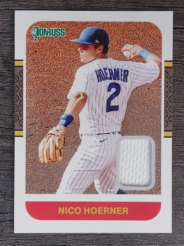 2021 Donruss Retro '87 Materials #87MNH Nico Hoerner