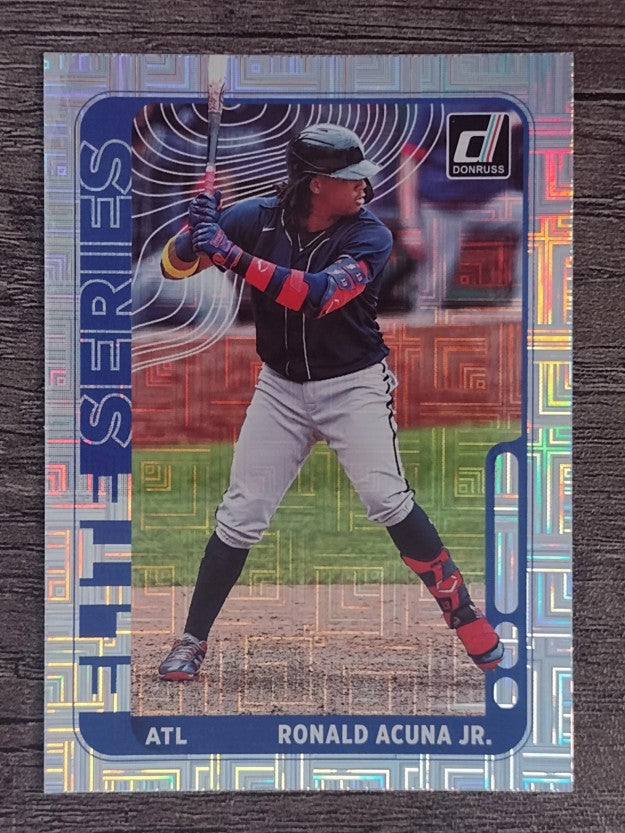2021 Donruss Elite Series Vector #4 Ronald Acuna Jr.