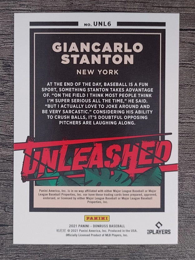 2021 Donruss Unleashed Vector #6 Giancarlo Stanton