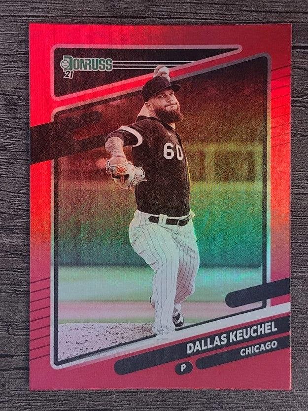 2021 Donruss Holo Red #187 Dallas Keuchel